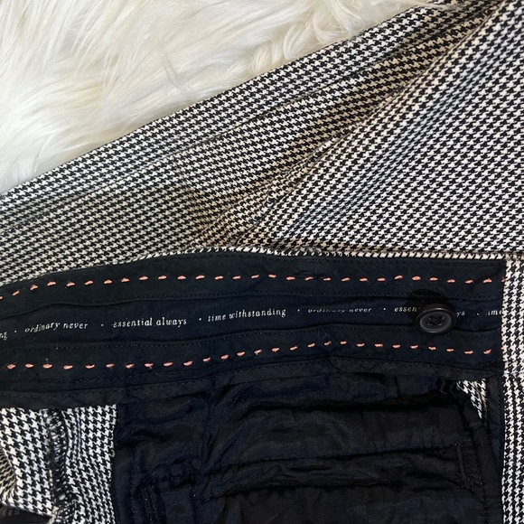 EUC. Houndstooth {Anthropologie} Essential Low Rise Slim Ankle Pants | 4 · Small - Picture 11 of 16